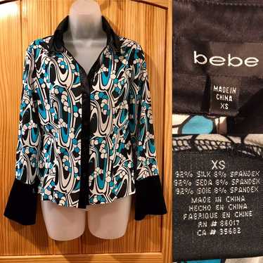 Like New-Vintage Bebe Silk Blouse