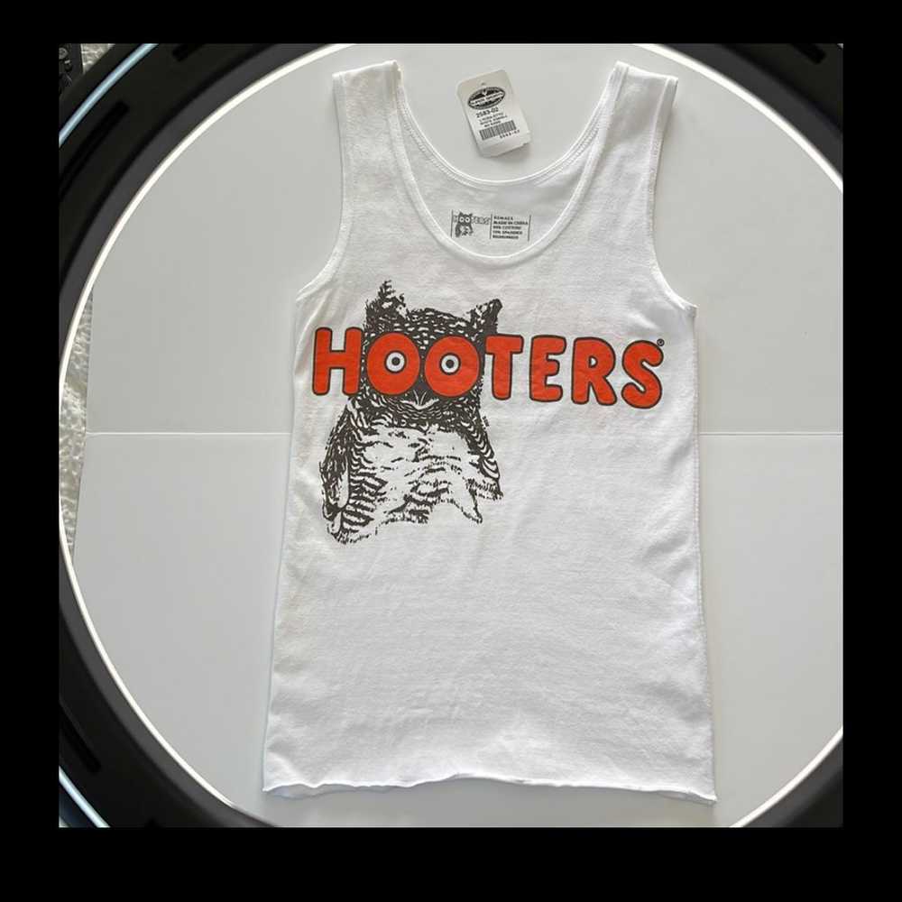 Rare NWOT Hooters girl uniform white top No city … - image 1