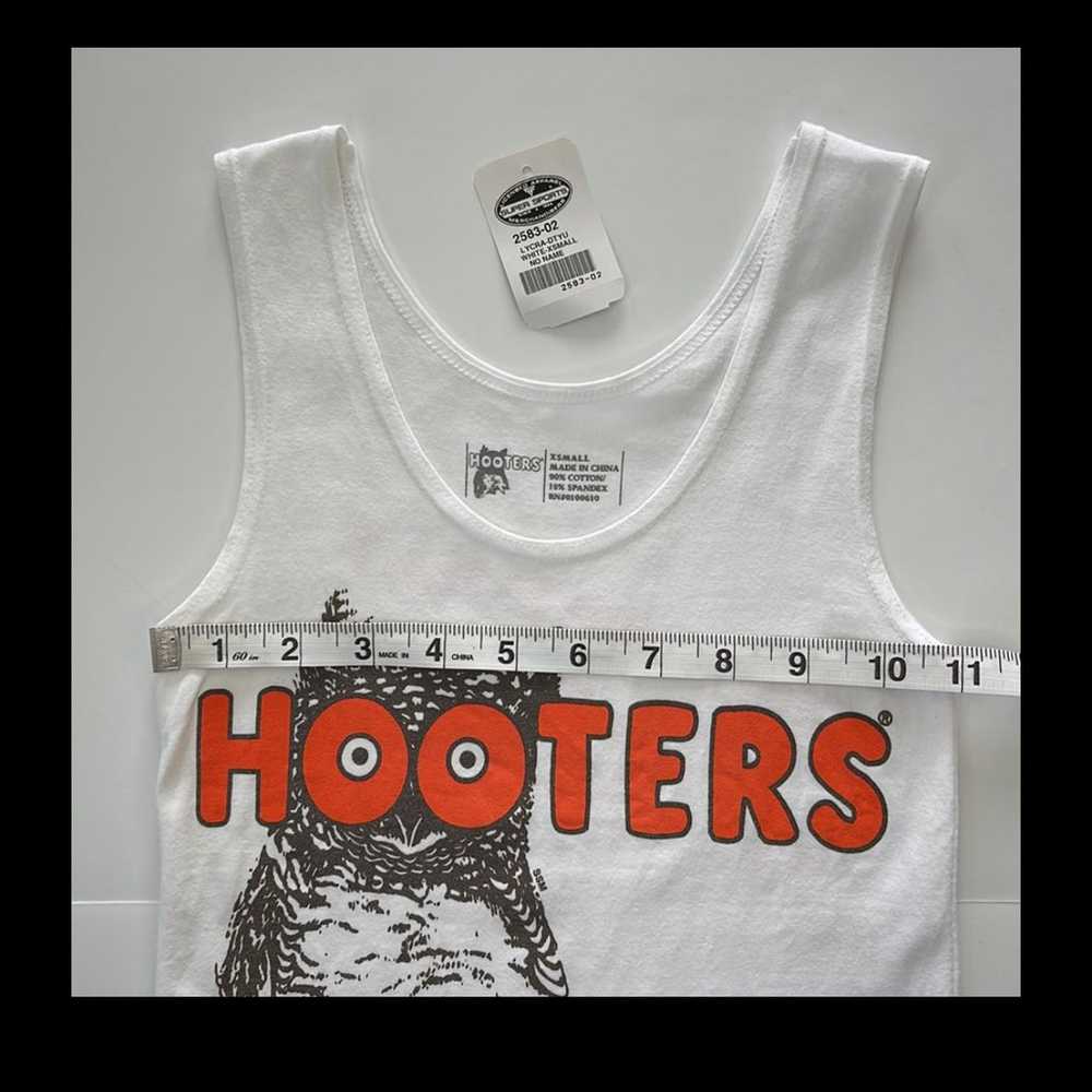 Rare NWOT Hooters girl uniform white top No city … - image 2