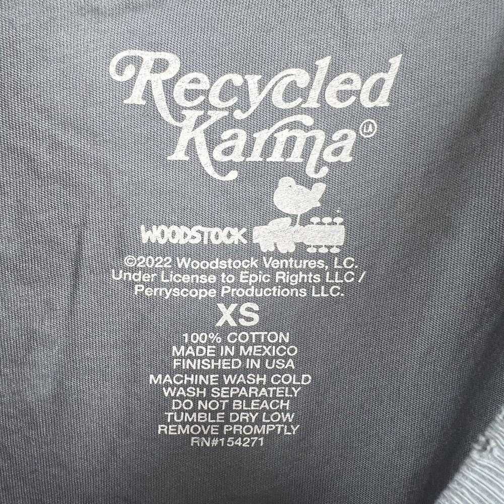 Recycled Karma Grey Woodstock Graphic Tee XS New - image 8