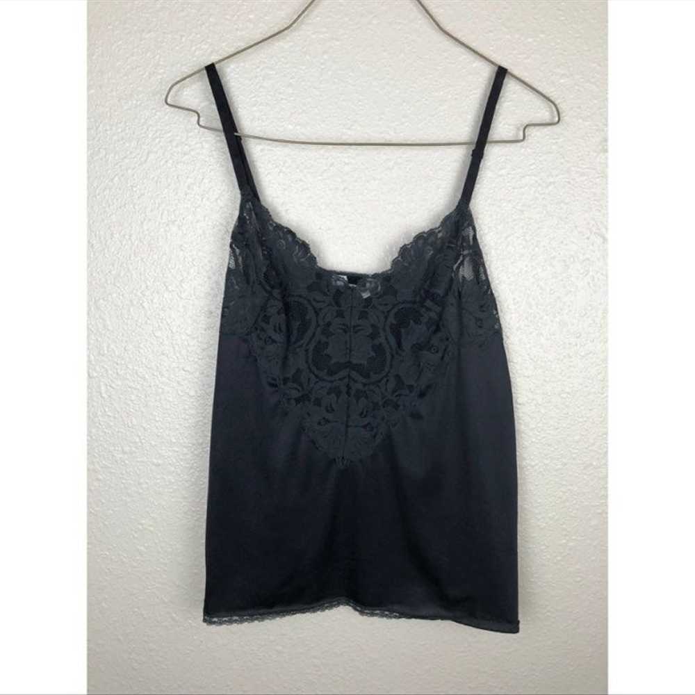 Black Vintage Lace Tank Top - image 3