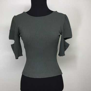 Via Verdi II Vintage knit cutout top XS