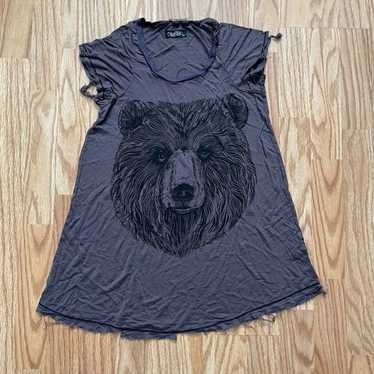 NEW LAUREN MOSHI BEAR GRAPHIC T-SHIRT XS - image 1