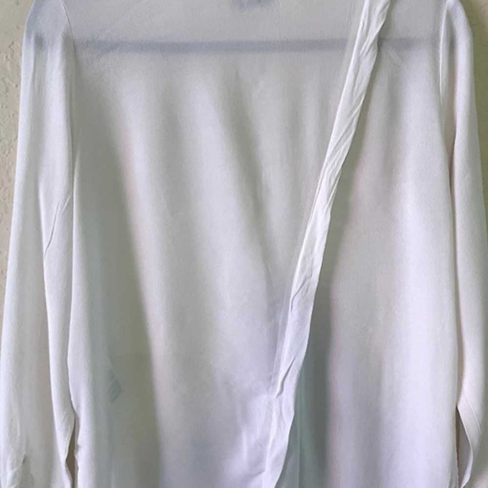 Vintage Topshop White Long Sleeve Women Blouse (S… - image 7