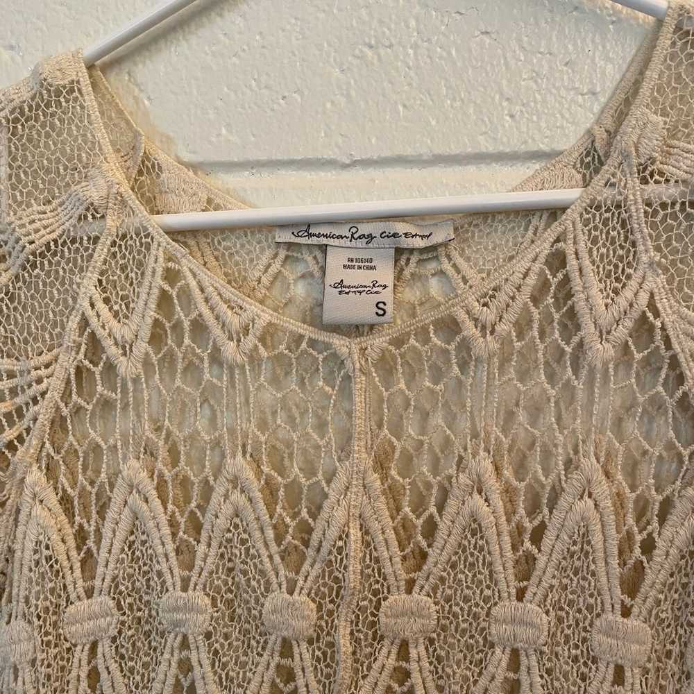 American Rag vintage crochet top - image 3