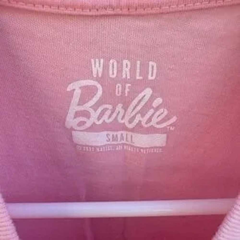 Barbie T-Shirt World of Barbie Pink White Vintage… - image 6