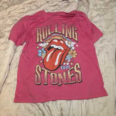 Preppy Rolling Stones Oversized Tee - image 1