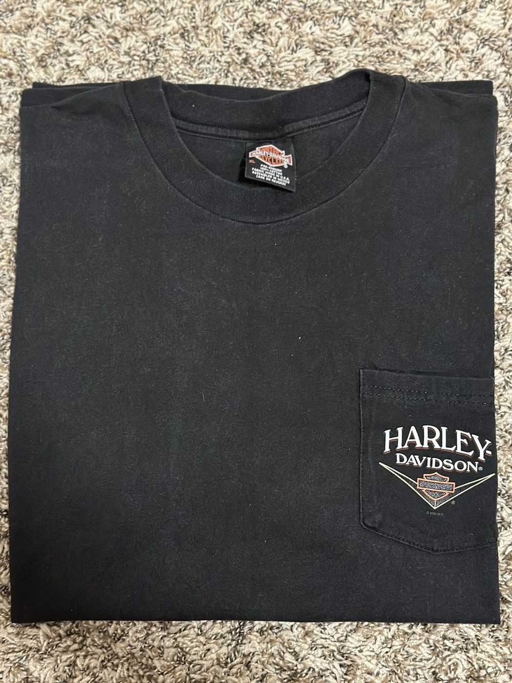 Vintage 1997 Harley Davidson Outpost Tee - image 2