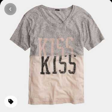 J.Crew Vintage Cotton Kiss kiss Tee - image 1