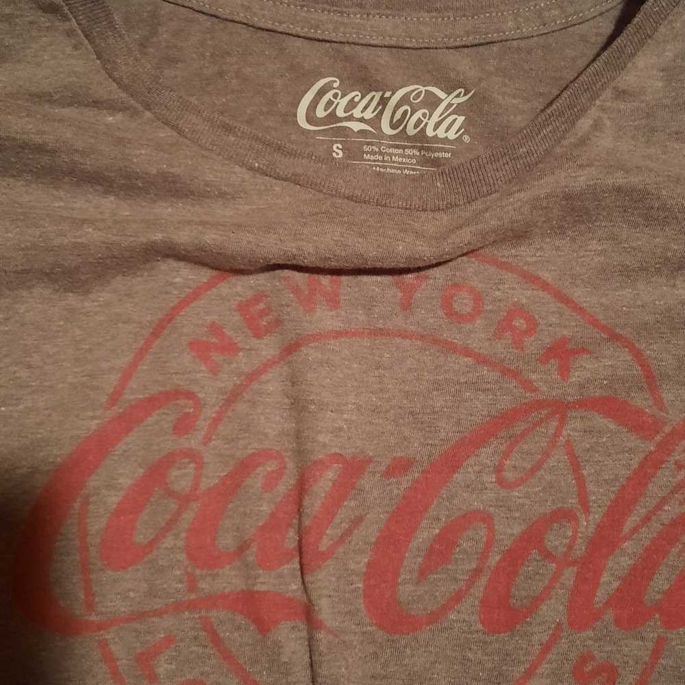 Women crew neck coca cola  shirt - image 1