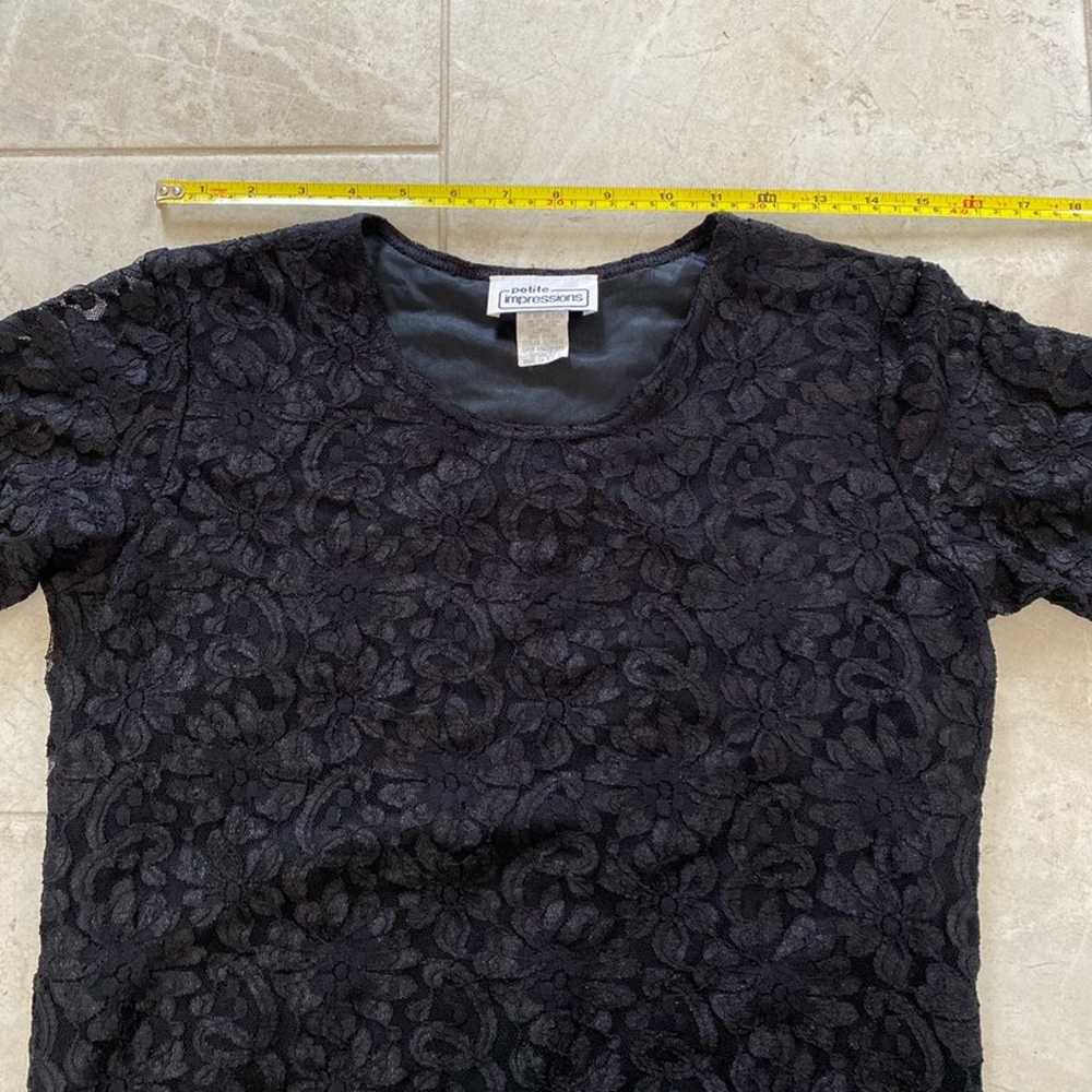 Petite Impressions Vintage USA Lace Tee - image 6