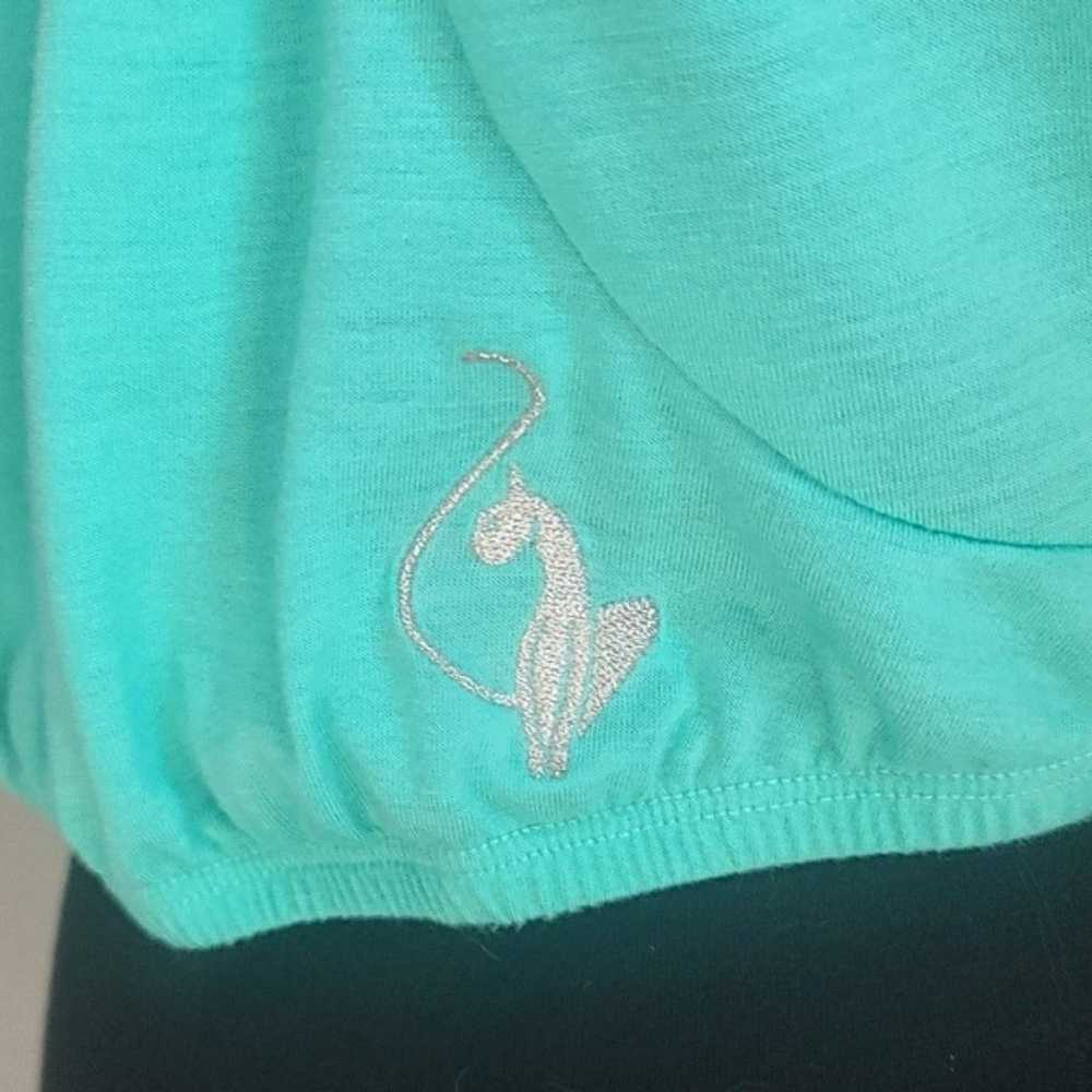 Vintage Baby Phat Mint Green Bubble Hem Crop Top … - image 2