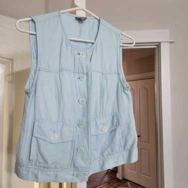 J Jill Vintage 90s button-up Tank Vest - image 1