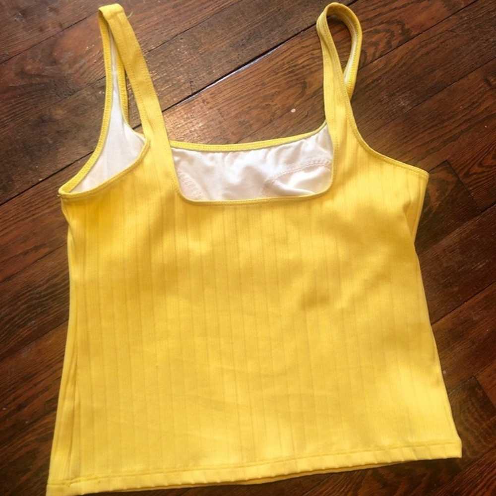 Vintage 90s Y2k Nautica Yellow Tank top - image 3