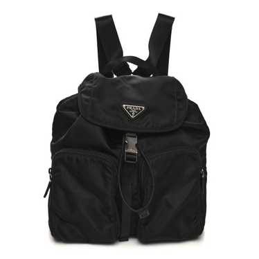 PRADA Tessuto Nylon Saffiano Vela Backpack Black - image 1