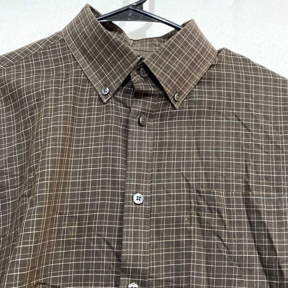 Van Heusen Van Heusen Mens Brown Checks Long Slee… - image 3