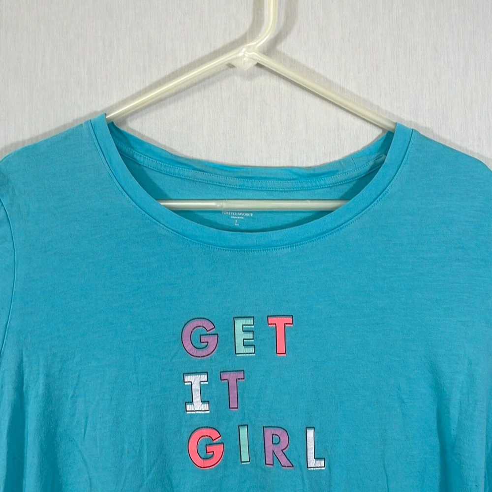 Gap Get It Girl Love By Gap Womens Blue Short Sle… - image 3