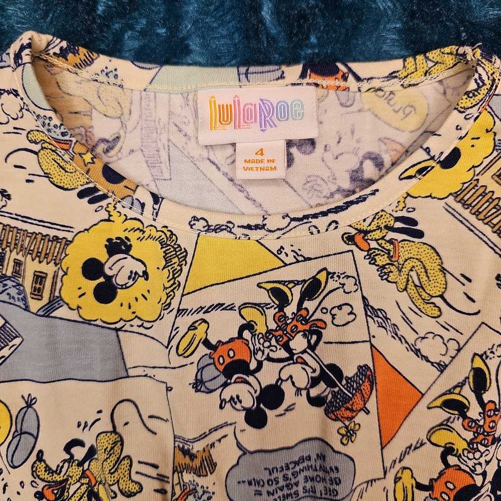 Lularoe vintage mickey Kids Mae dress size 4 - image 2