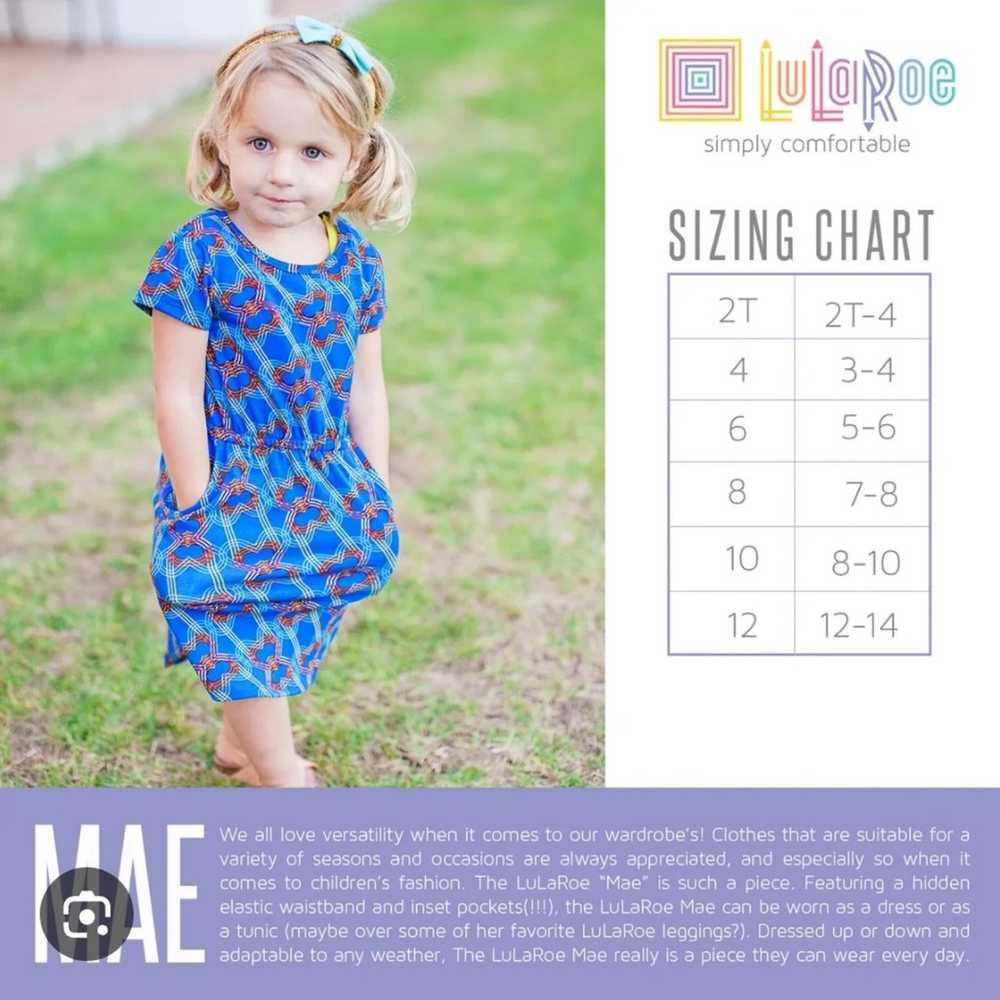 Lularoe vintage mickey Kids Mae dress size 4 - image 4