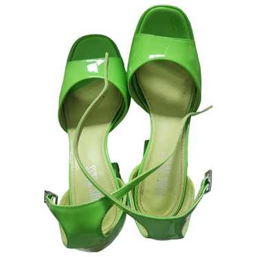サンダル・ミュール PARIS TEXAS Green Leather Wanda Mules サンダル・ミュール PARIS TEXAS Green Leather Wanda Mules