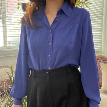 Vtg Pendleton Purple Button Down Blouse