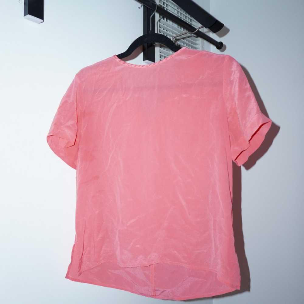 NEW Vintage NYC Design Co 100% Silk Pink Top - Si… - image 1