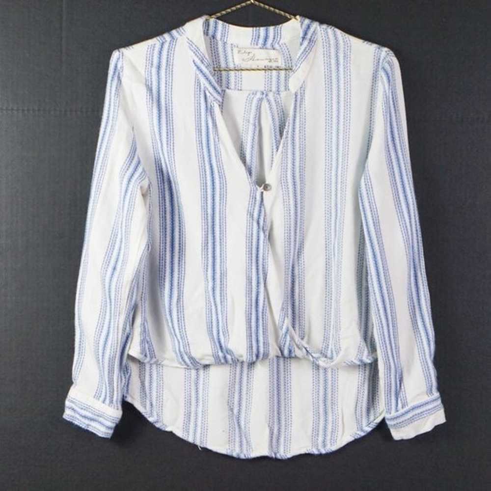 Vintage Havana Striped Surplice Top S - image 1