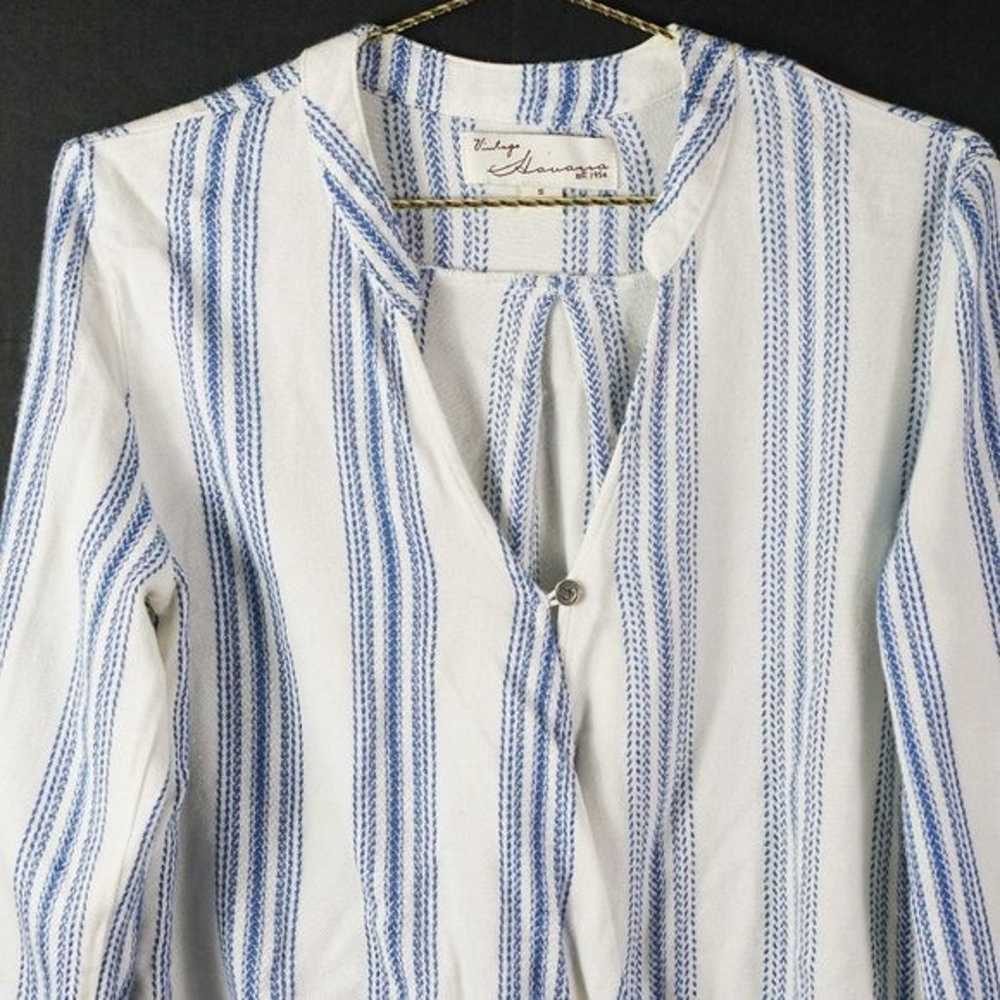 Vintage Havana Striped Surplice Top S - image 2