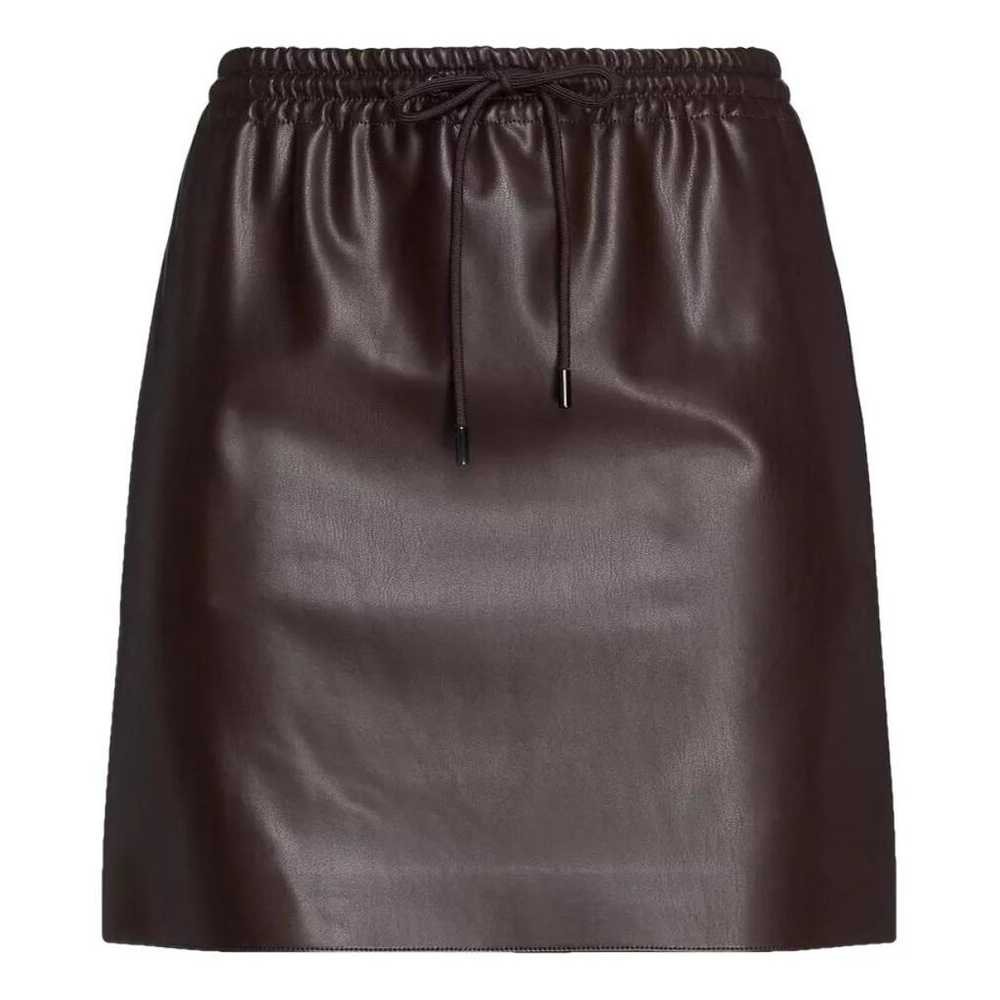 Theory Vegan leather mini skirt - image 1