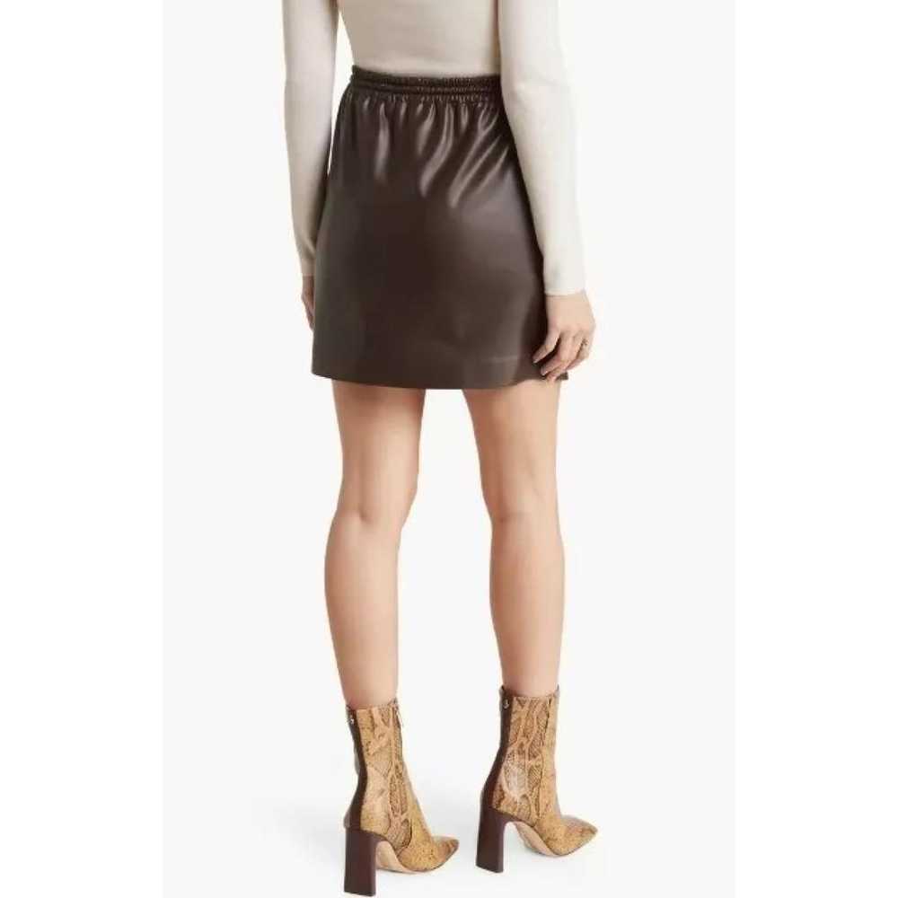 Theory Vegan leather mini skirt - image 6