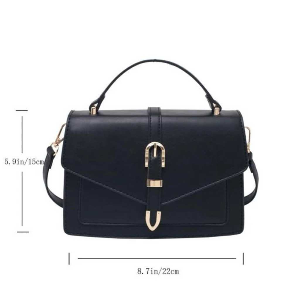 Handle buckle satchel bag, band bag, shoulder bag… - image 4