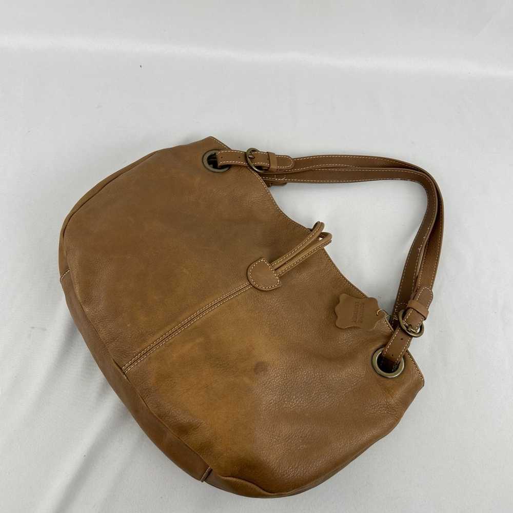 Vintage Y2K Luce Brown Genuine Leather Shoulder B… - image 4