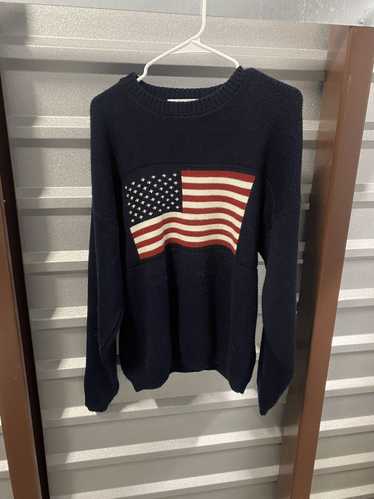 Vintage Trendy American Flag Knit Sweater