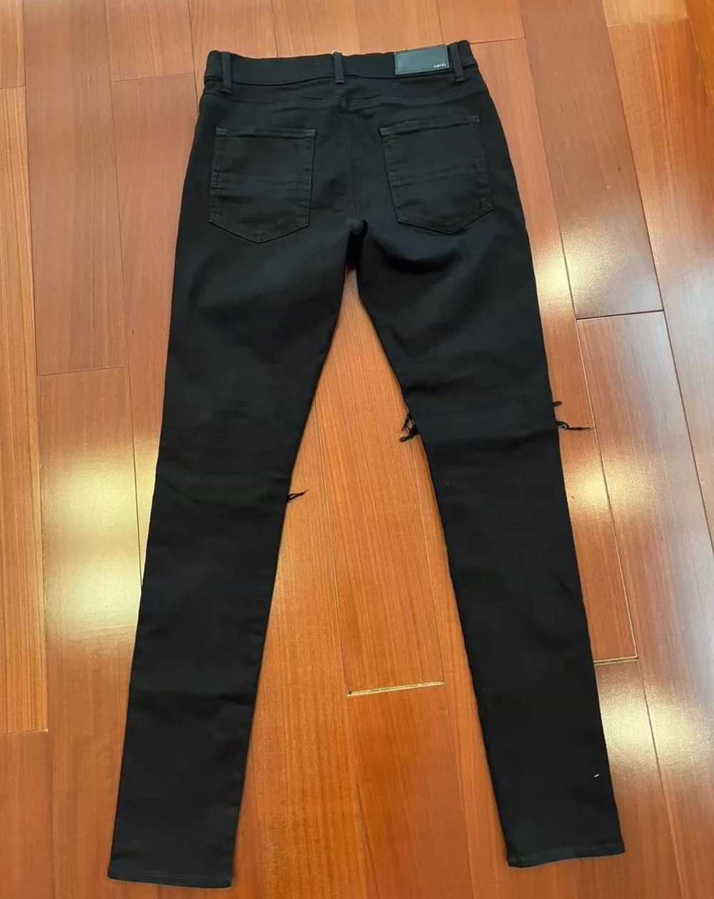 Amiri AMIRI Black MX1 Red Cashew Flower Jeans - image 2