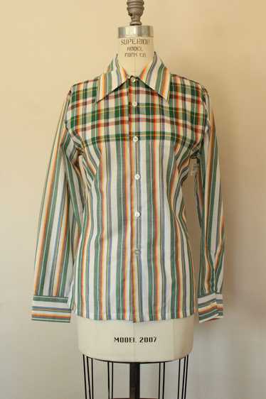 Vintage 1970s NWT Deadstock Montgomery Ward Plaid 