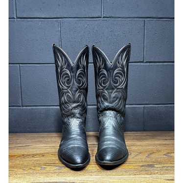 Dan Post Western Boot Dan Post Black Teju Lizard … - image 1