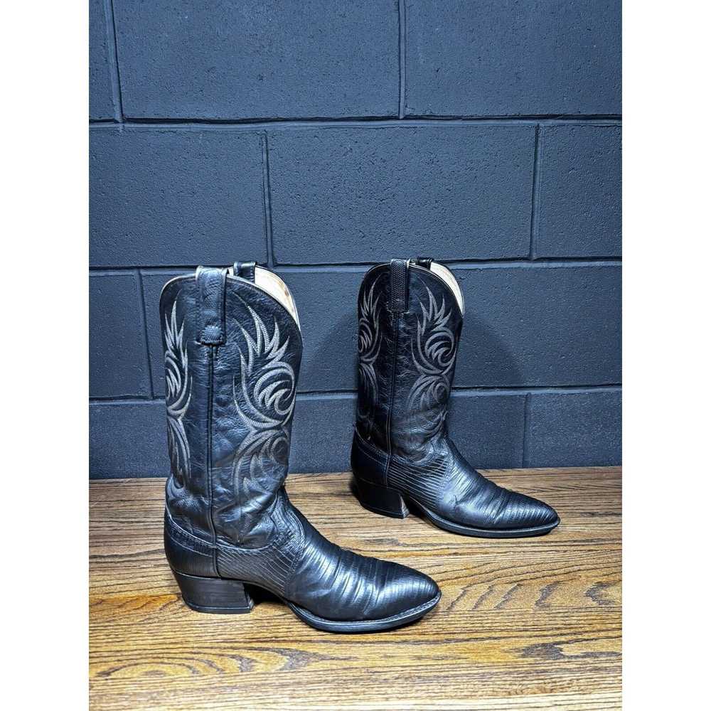 Dan Post Western Boot Dan Post Black Teju Lizard … - image 3