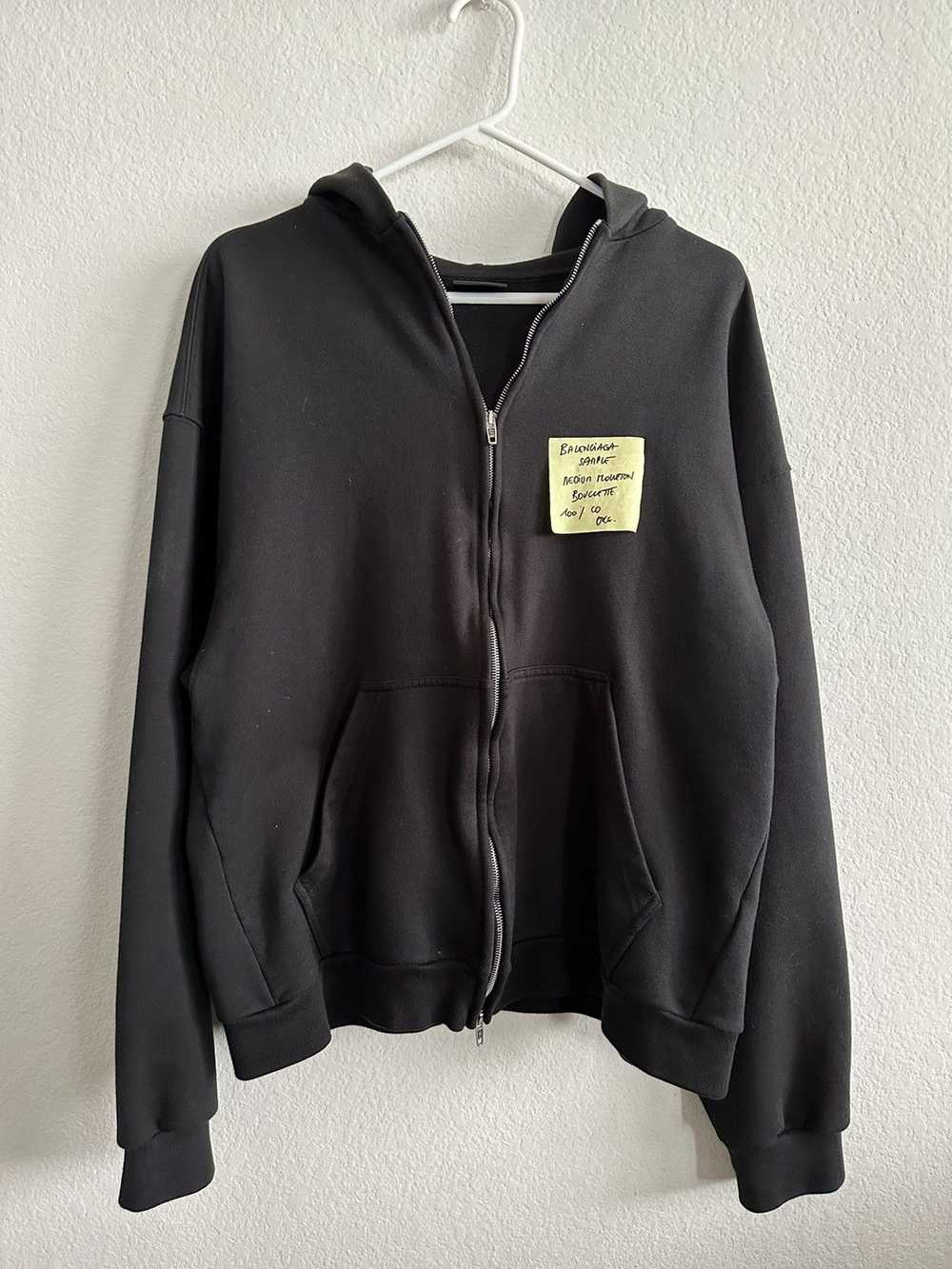 Balenciaga Balenciaga “Sticky Note” Zip-Up hoodie - image 1