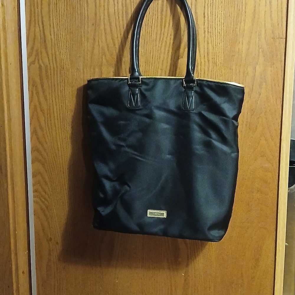 Vintage Versace Parfums tote bag black shopper tr… - image 3