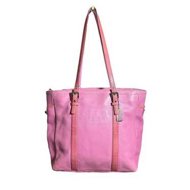 Coach #M04Q-5787 2 tone Pink leather tote handbag… - image 1