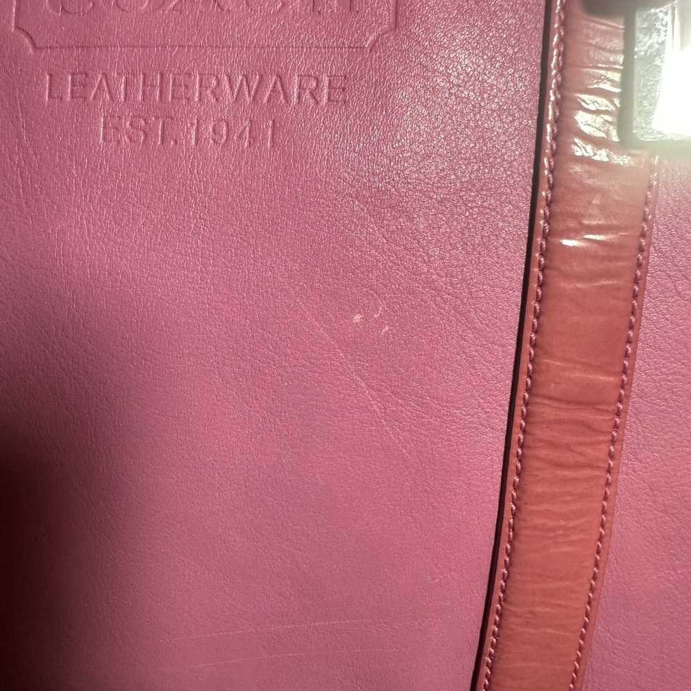 Coach #M04Q-5787 2 tone Pink leather tote handbag… - image 5