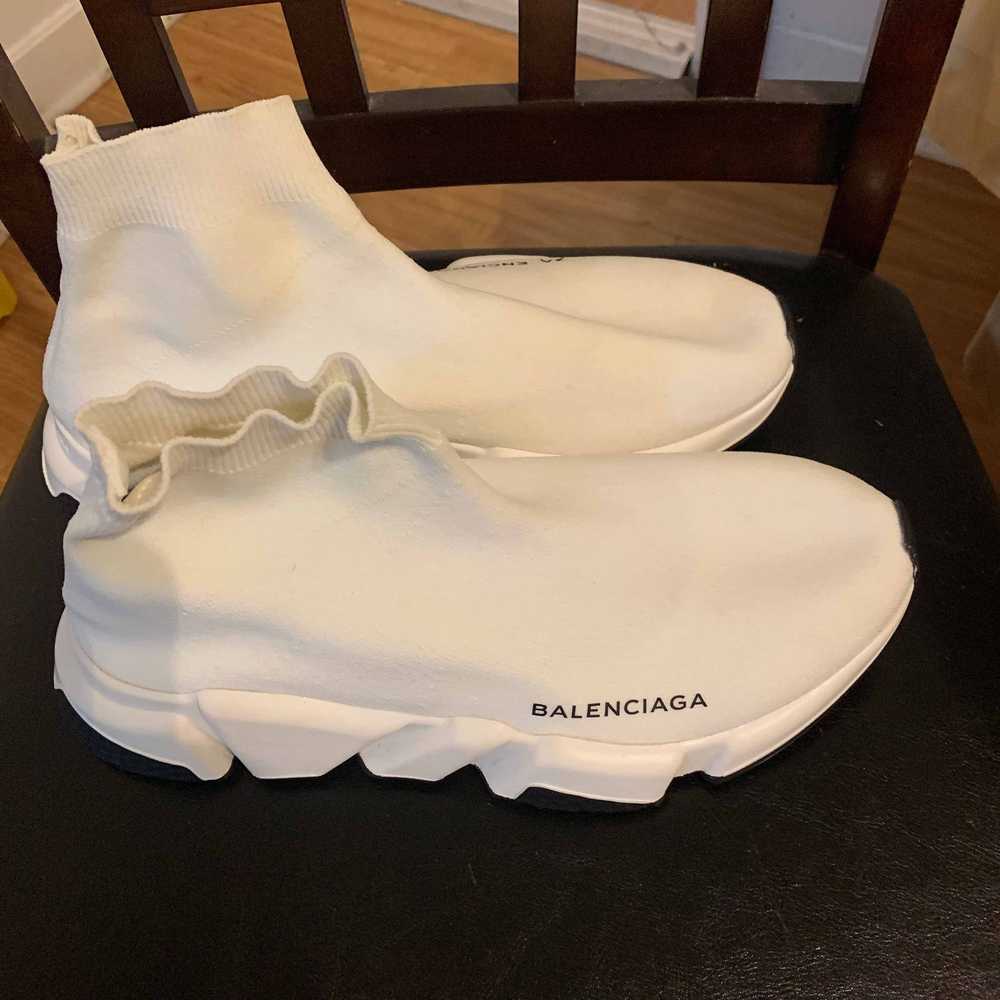 Balenciaga Balenciaga Wmns Speed Trainer Mid Whit… - image 6