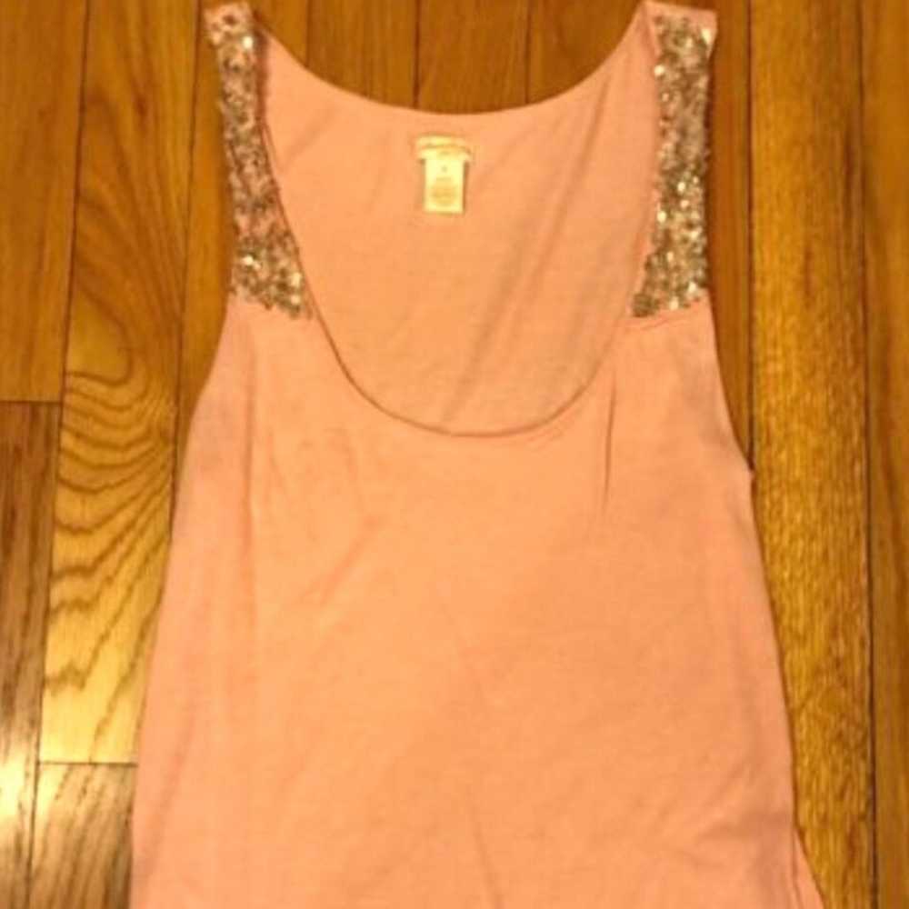 Abercrombie & Fitch A&F Vintage RARE Pink Sequin … - image 1