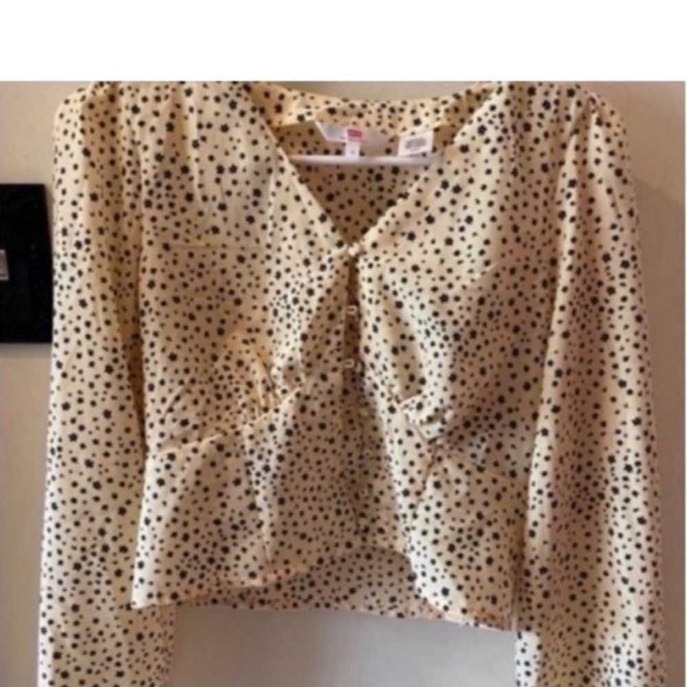 Blouse LEVI with tiny buttons and flowers NEW siz… - image 10