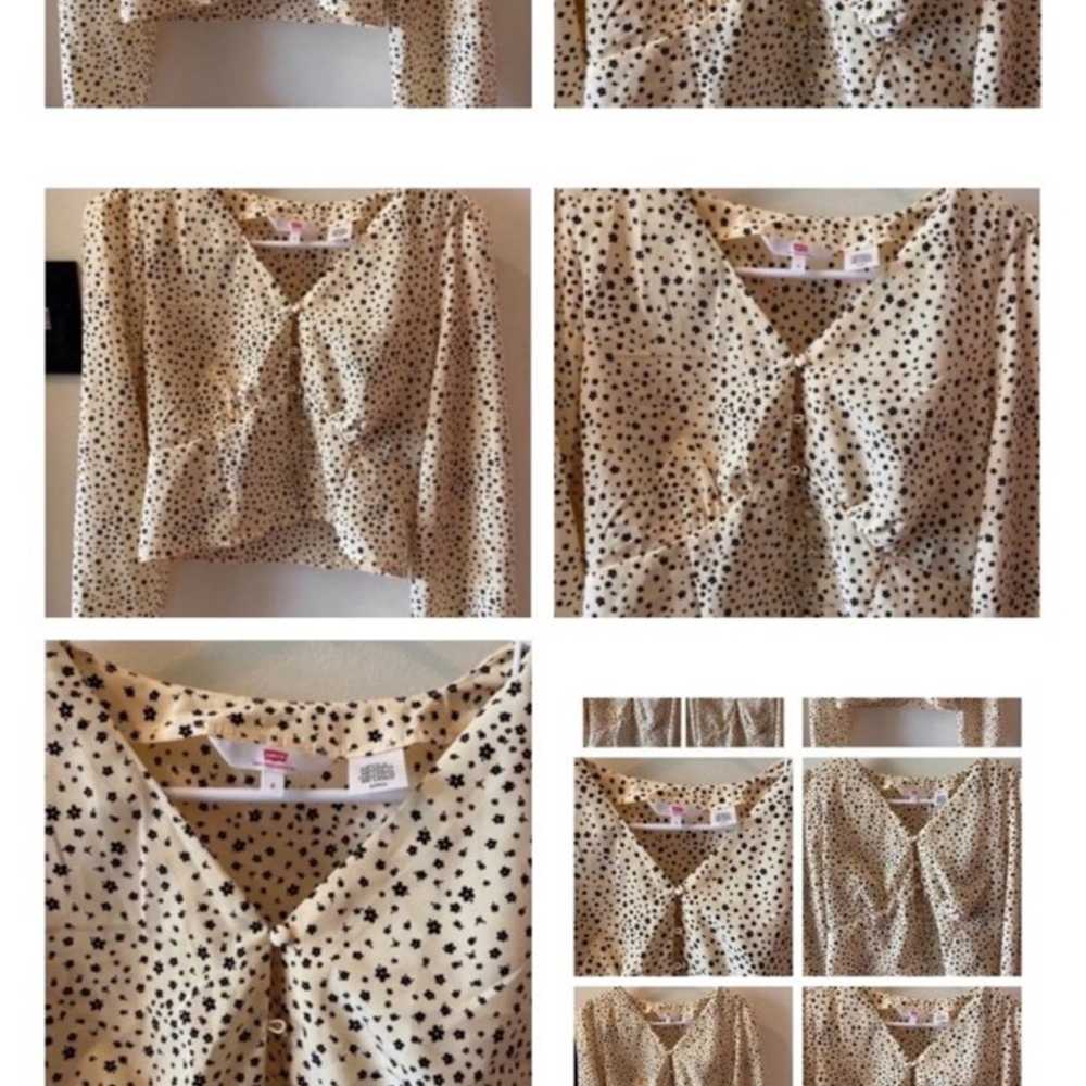 Blouse LEVI with tiny buttons and flowers NEW siz… - image 9