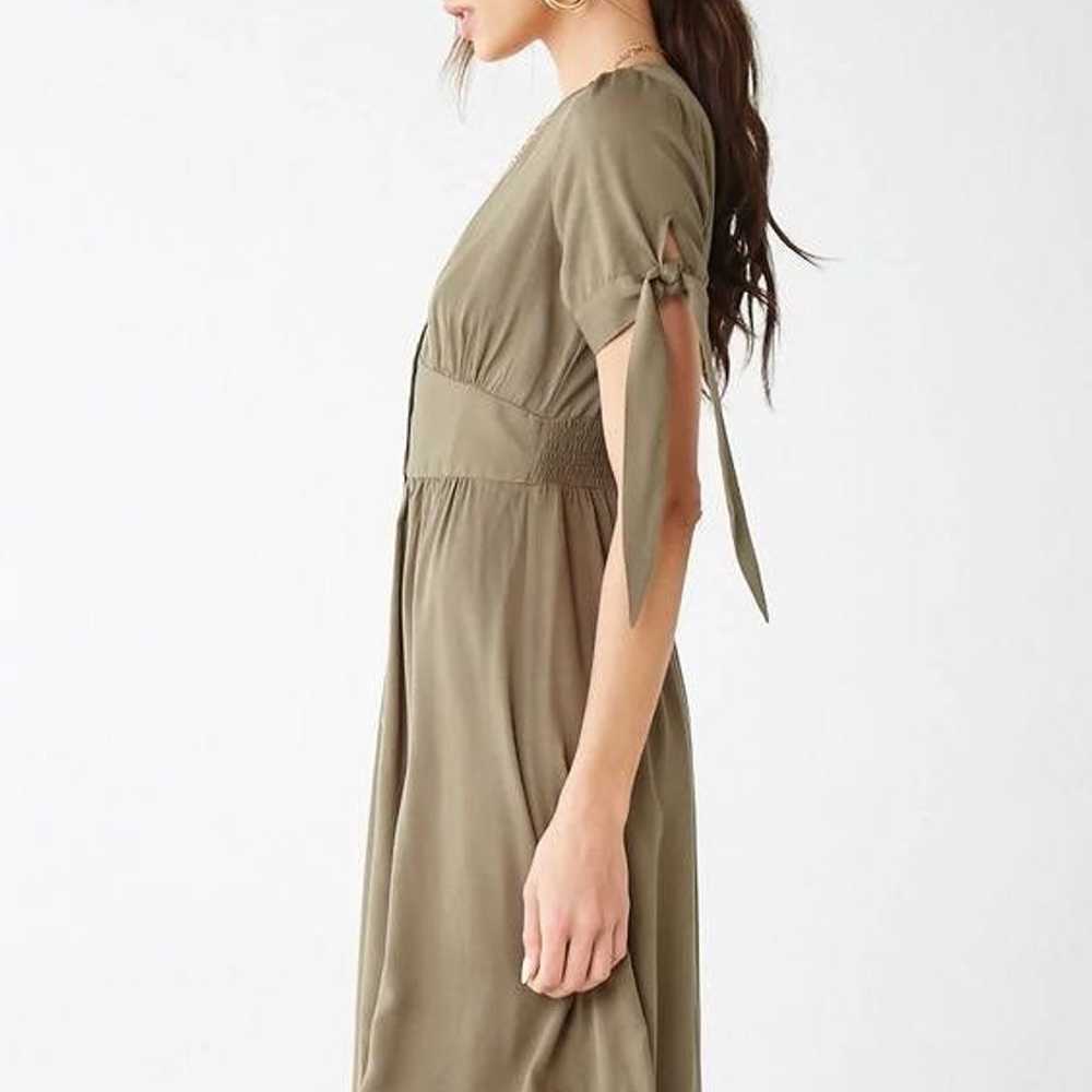 FOREVER 21 OLIVE ARMY GREEN DRESS - image 2