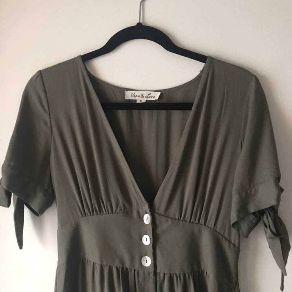 FOREVER 21 OLIVE ARMY GREEN DRESS - image 3