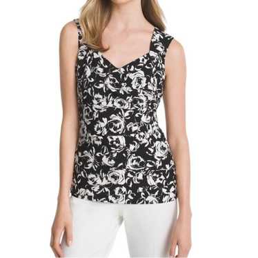 White House Black Market Sleeveless Floral Shell … - image 1