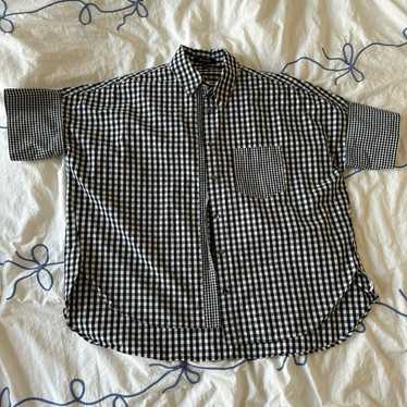 Madewell Gingham Play Button Down Shirt