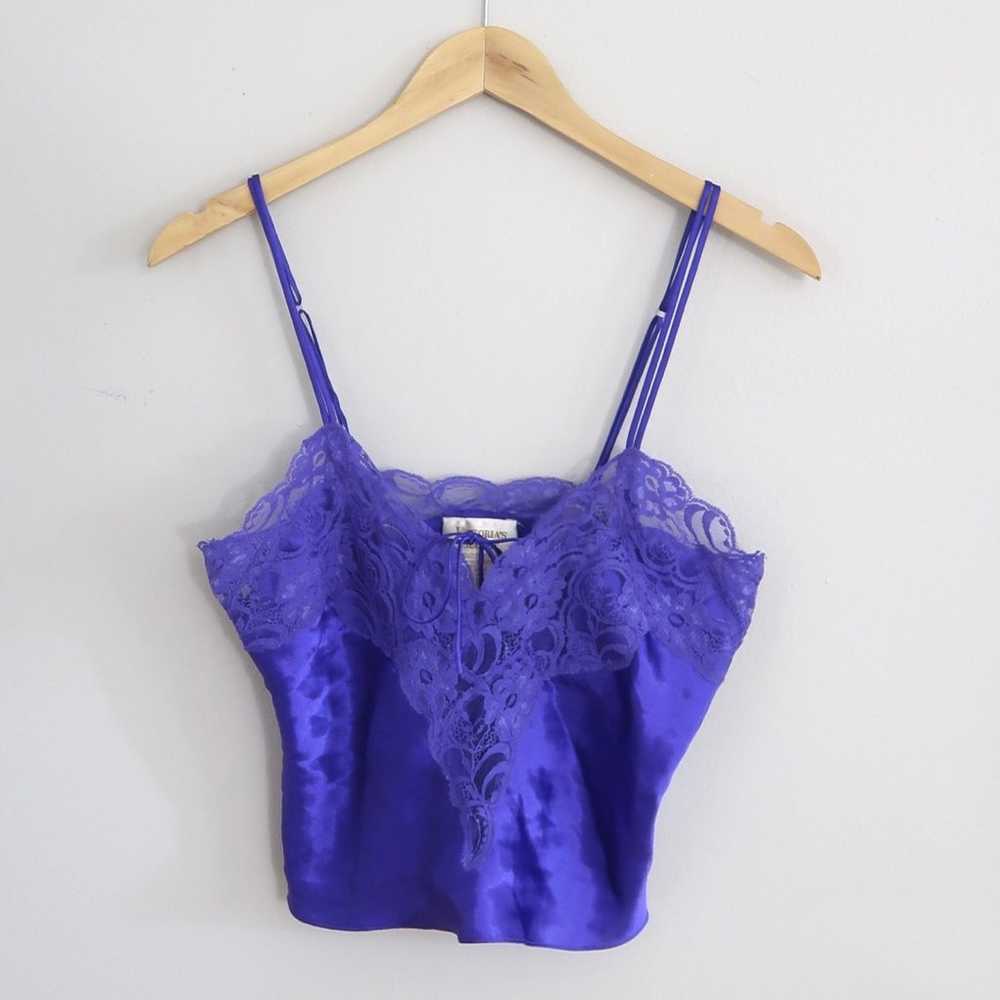 Vintage Victoria’s Secret gold label purple lace … - image 1